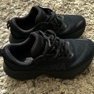 Hoka Jet Black Athletic Shoes